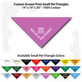 14"x14"x20" Lavender Custom Printed Imported 100% Cotton Pet Bandanna